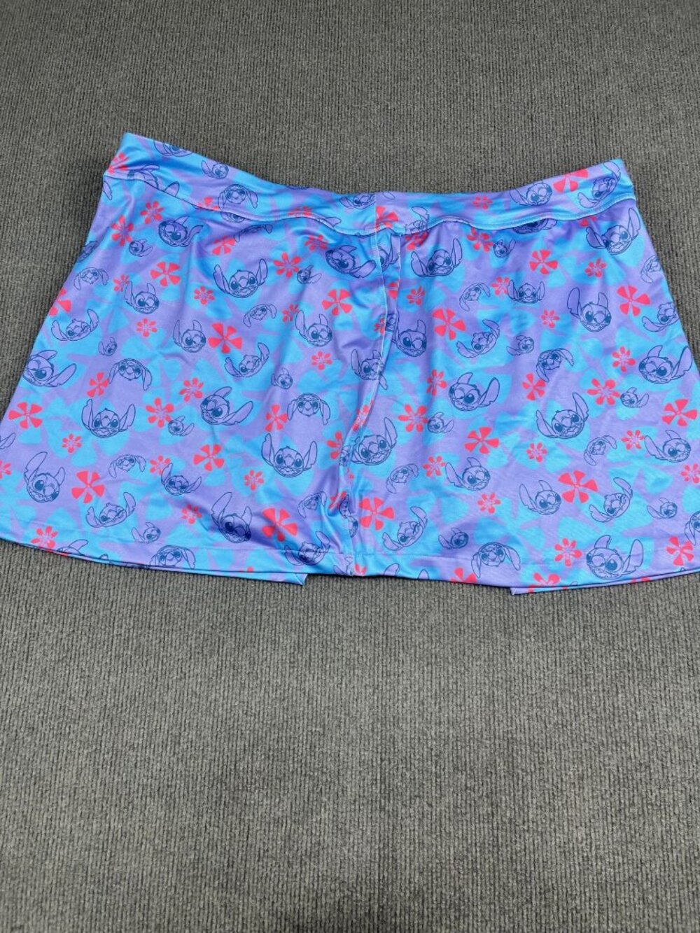 Disney Stitch Womens Swim Shorts Purple Floral 3X NWT